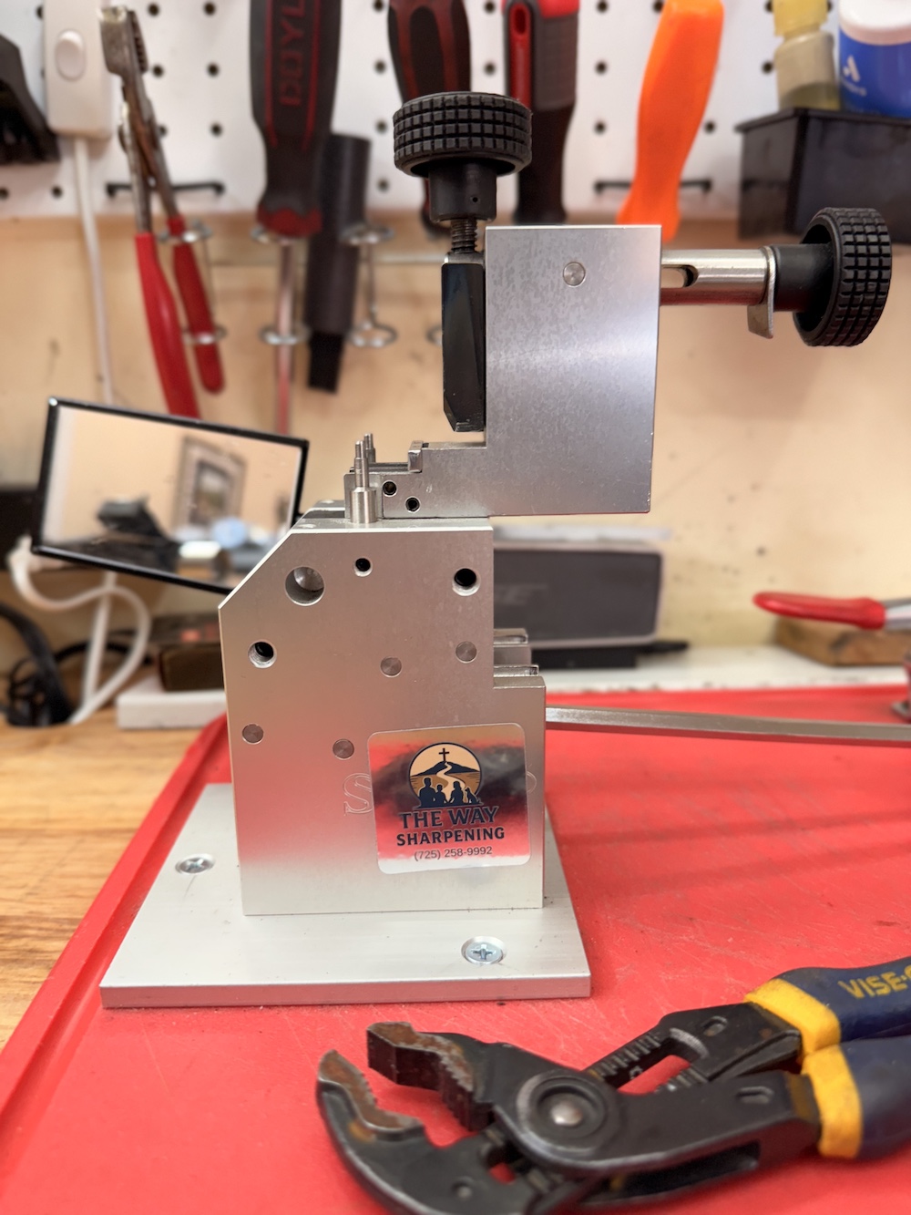 Tools at our sharpening shop.